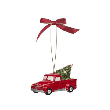 Christmas Tree Bringing Home a Tree Ornament